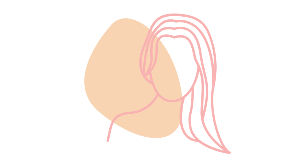 女性の線イラスト